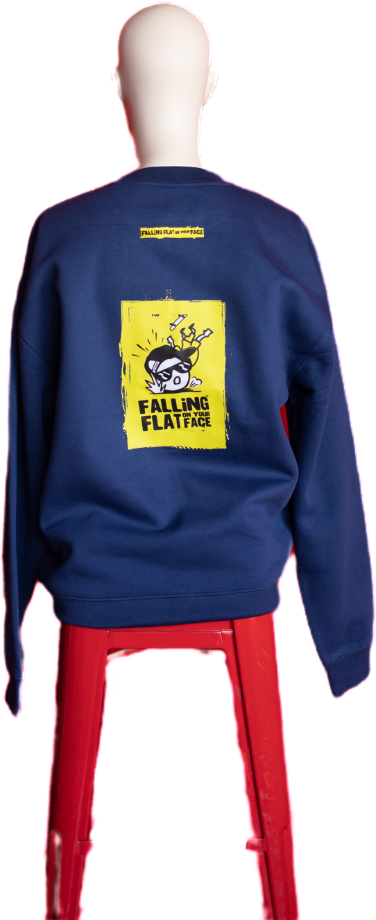 RelaXd Fit Crew Neck Sweatshirt (Large back Print, small front print)
