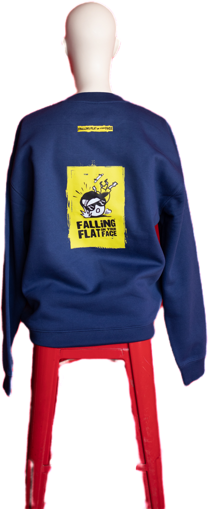RelaXd Fit Crew Neck Sweatshirt (Large back Print, small front print)