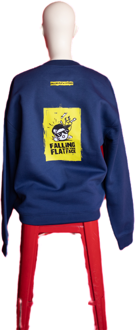 RelaXd Fit Crew Neck Sweatshirt (Large back Print, small front print)