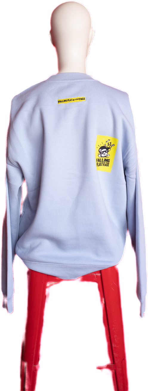 RelaXd Fit Crew Neck Sweatshirt (Large Front Print, small back prints)