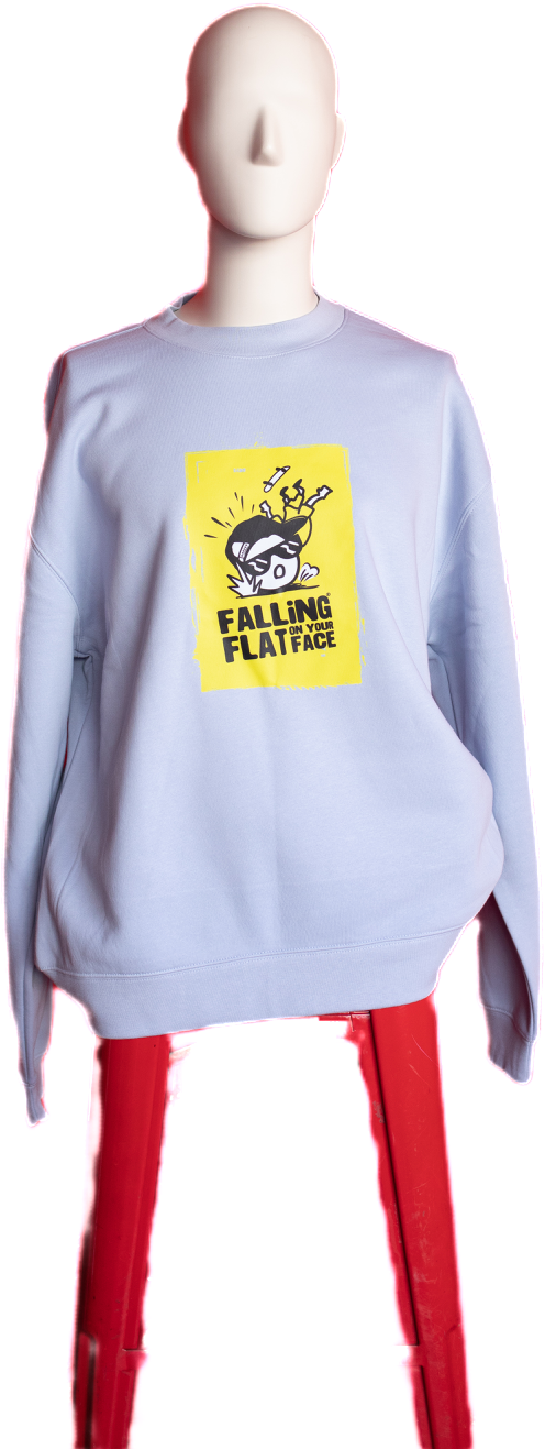 RelaXd Fit Crew Neck Sweatshirt (Large Front Print, small back prints)